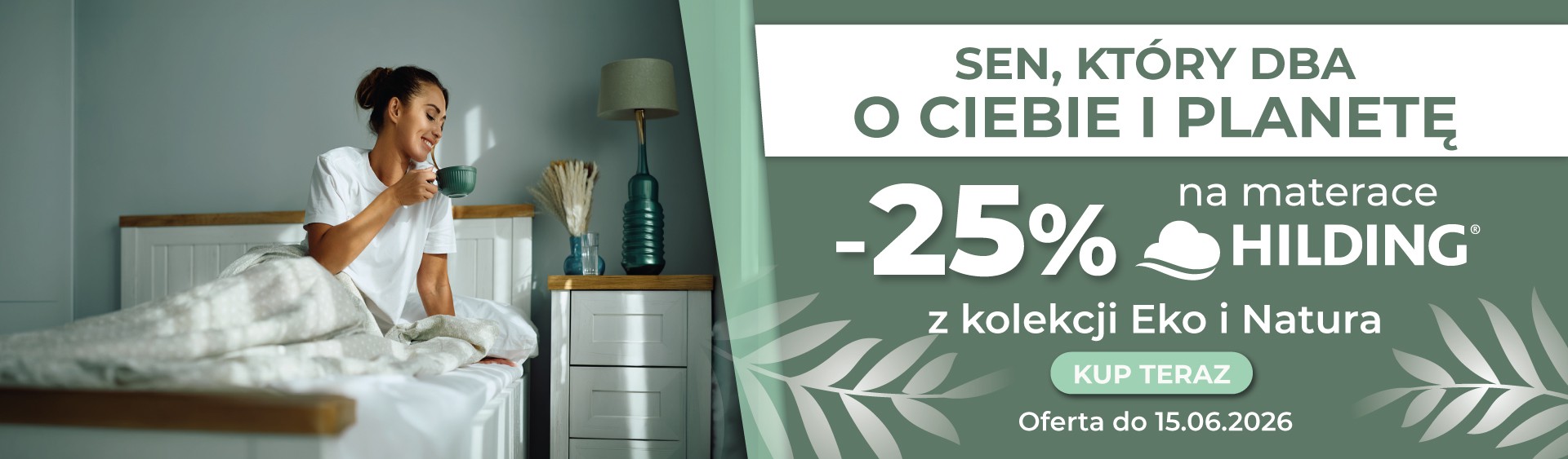 Promocja - materace Hilding - naturalne i eko